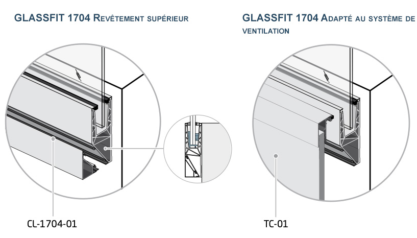 Rail garde-corps escalier GLASSFIT 1704 intérieur / extérieur